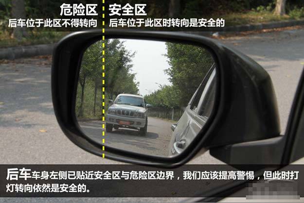 各种判断车距方法大合集——左侧后视镜
